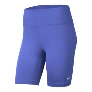 Nike Women’s High-Waist Bike Shorts in Blue